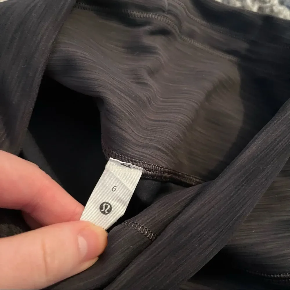 lululemon grey heather wunder trains 28